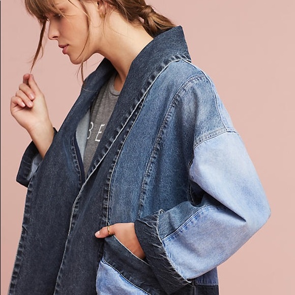 denim kimono jacket